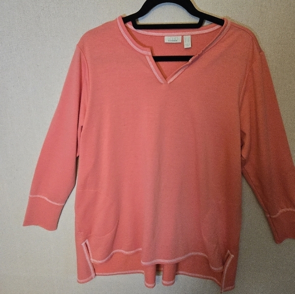 Logo Lounge Tops - Logo Lounge Coral Top Tunic